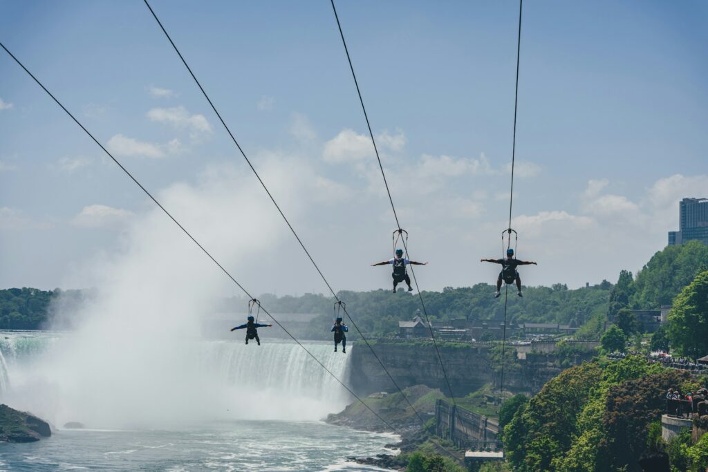Ziplining