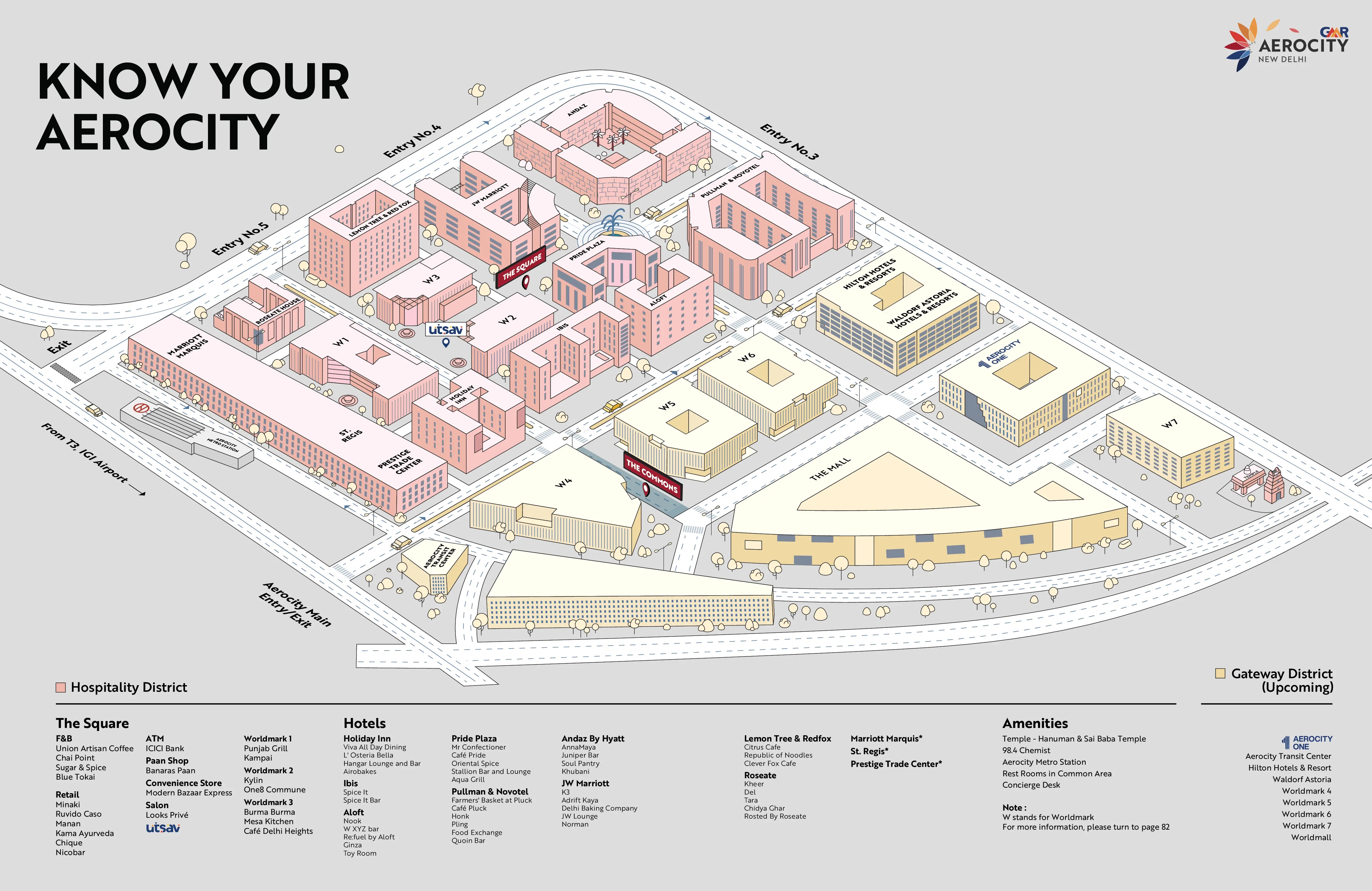 Delhi Aerocity: Airport Hospitality Hub GMR-Aerocity-Map