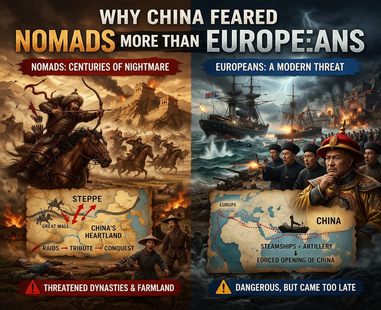 Why China Feared Nomads More Than Europeans ? Why China Feared Nomads More Than Europeans
