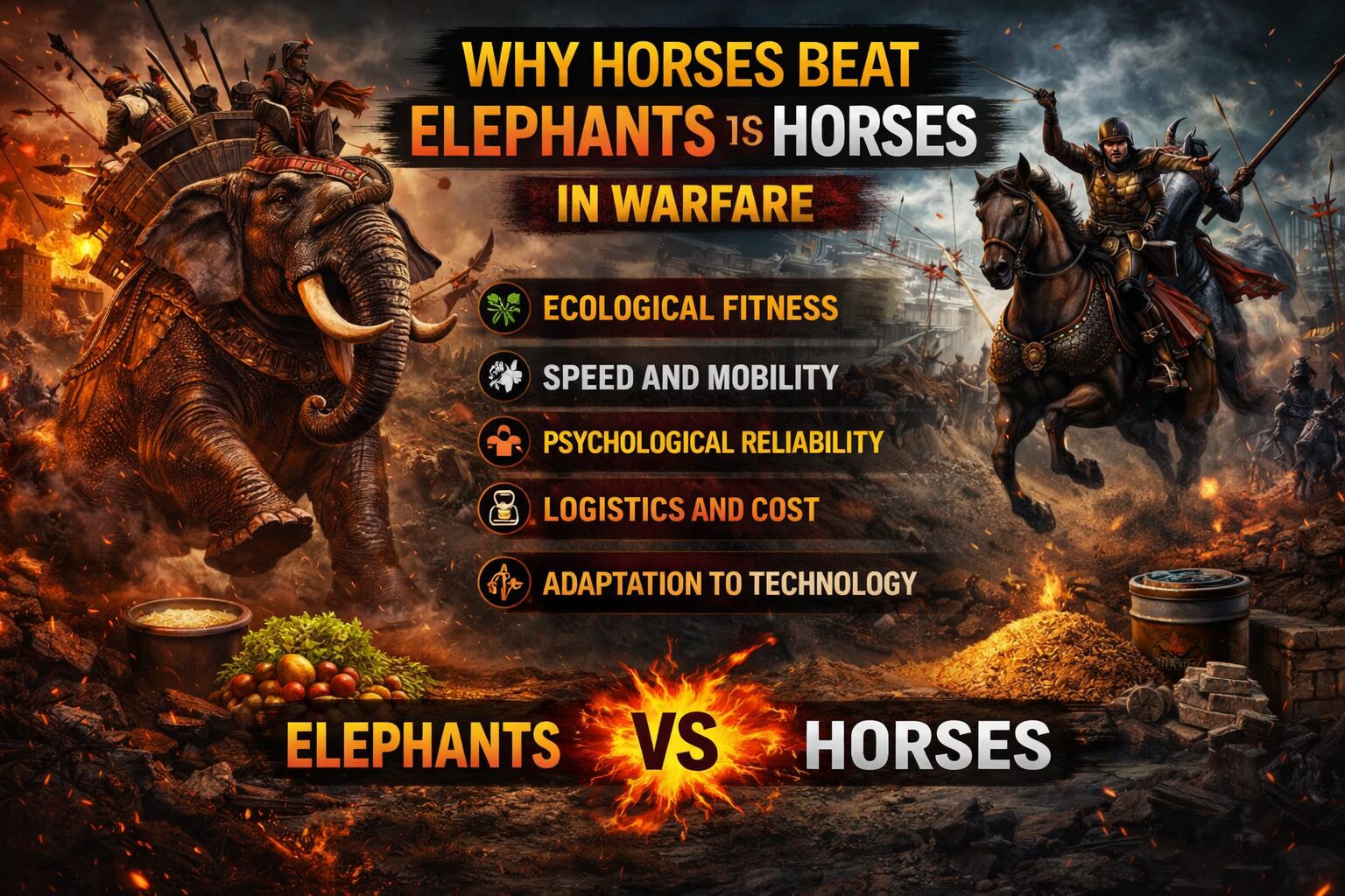 Why Elephants Failed Where Horses Succeeded ? Why Elephants Failed Where Horses Succeeded